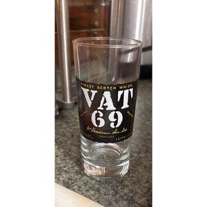 Vintage Vat 69 Finest Scotch Whisky Glass Tumbler